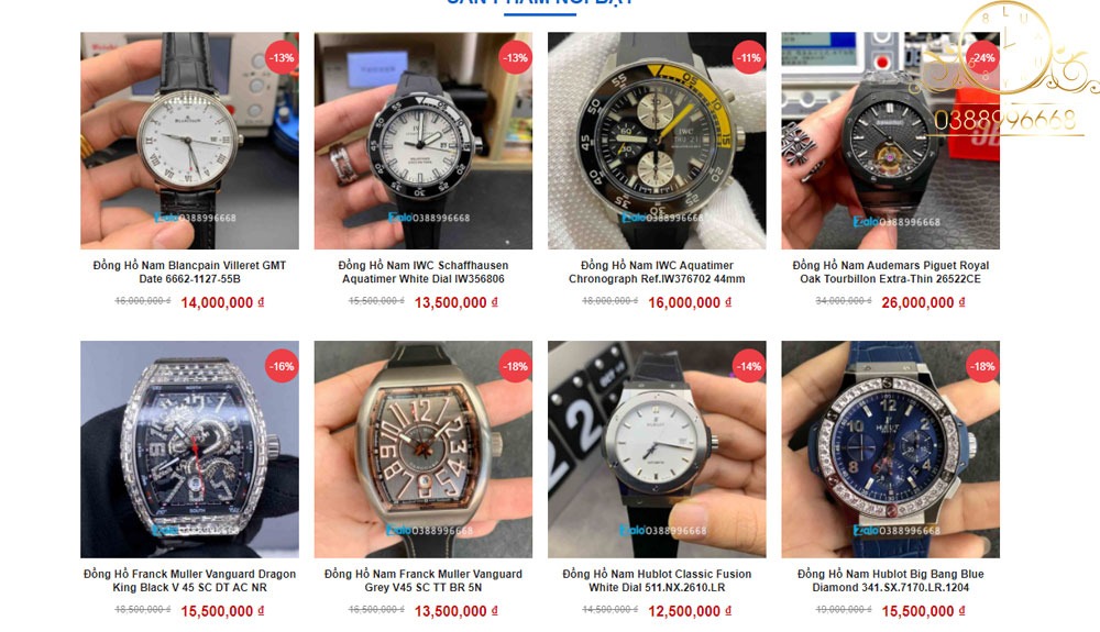 đồng hồ Super Fake loại 1 tại TPHCM sẽ có giá rơi vào trên dưới 15 triệu vnđ.