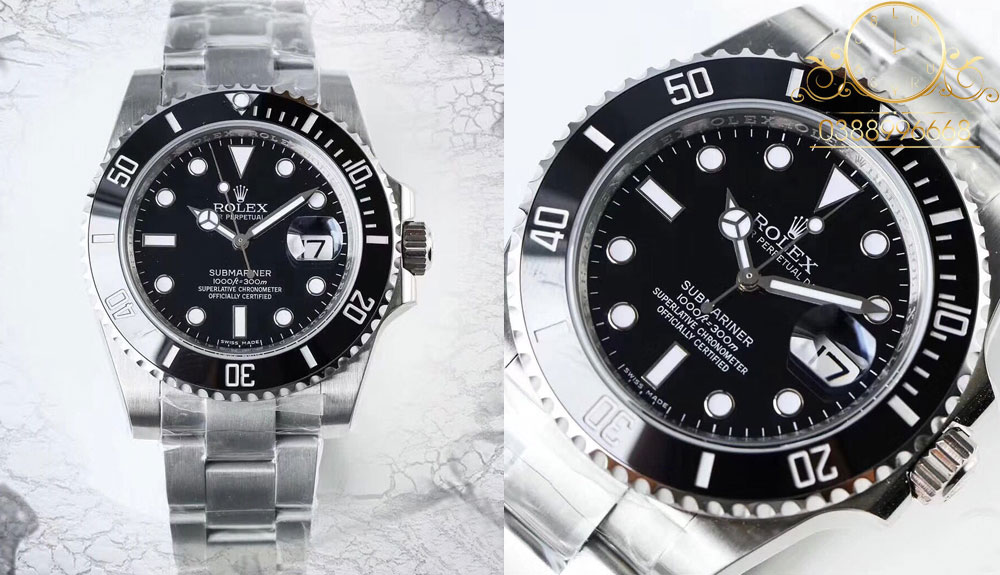 Đánh giá chất liệu mặt kính của đồng hồ Rolex Rep 1 1