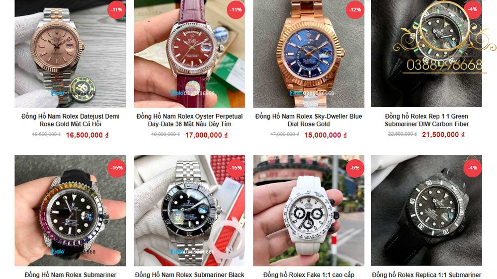 Đồng hồ Rolex Fake 1 1 có rất nhiều phiên bản để bạn chọn lựa